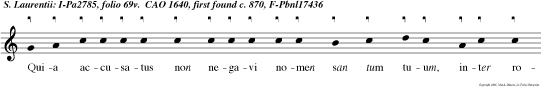 Quia accusatus non negavi nomen san tum tuum, inter rogatus te Chri stu con fessus sum