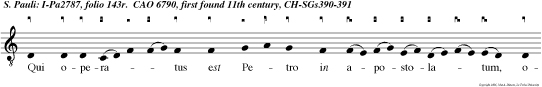 Qui operatus est Petro in apostolatum, operatus est et mihi inter gentes.