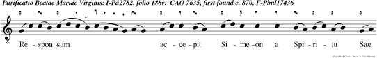Responsum accepit Simeon a Spiritu San to, non visurum se mortem nisi videret Christum Domini.