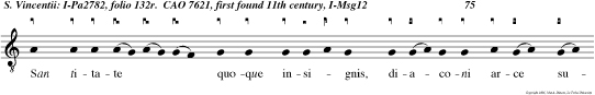 San titate quoque insignis, diaconi arce suscepta, vices pon tificis diligentur exsequebatur.