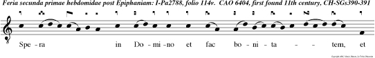 Spera in Domino et fac bonitatem, et inhabita terrem et pasceris in ditiis ejus.