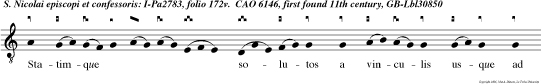 Statimque solutos a vinculis usque ad praetorium con sulis secum adduxit.