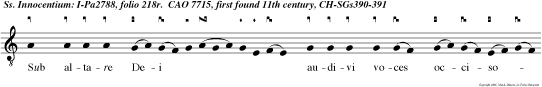 Sub altare Dei audivi voces occisorum claman tium et dicentium: