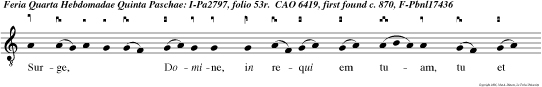 Surge, Domine, in requi em tuam, tu et arca san tificationis tuae.