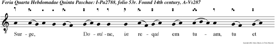 Surge, Domine, in requi em tuam, tu et arca san tificationis tuae.