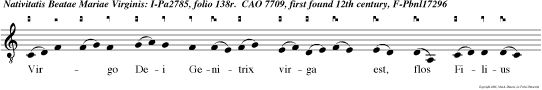 Virgo Dei Genitrix virga est, flos Filius ejus.