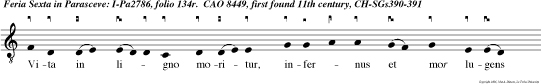 Vita in ligno moritur, infernus et mor lugens spoliatur